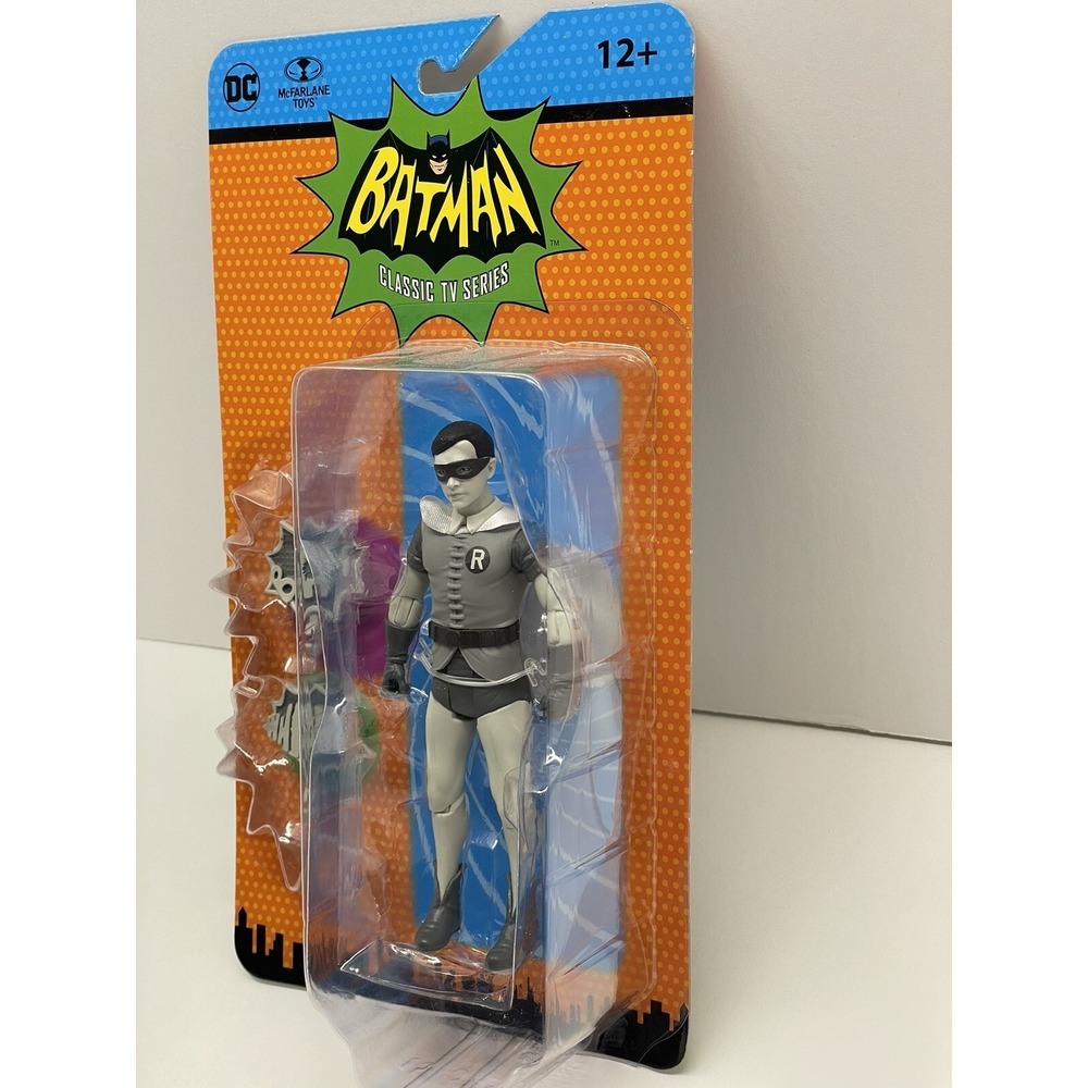 Mcfarlane Classic TV 1966 DC Batman Black & White Robin New! (2022) - Picture 2 of 5